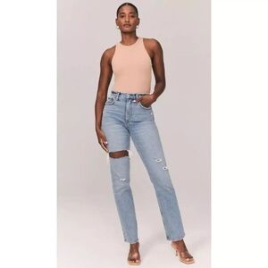 Abercrombie Ultra High Rise Straight Jeans